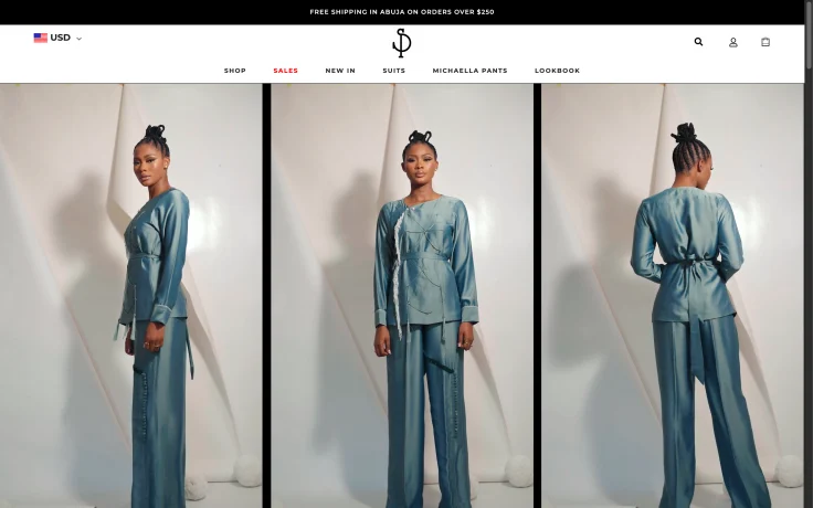 She Is Deluxe fashion eCommerce site, custom WordPress build