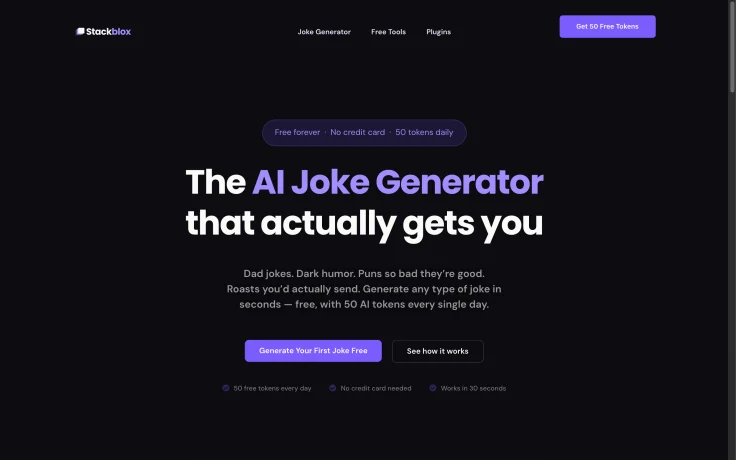 Stackblox AI tools and WordPress plugins site, custom WordPress build